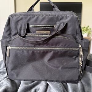 Black jujube Dr. BFF with silver hardware.